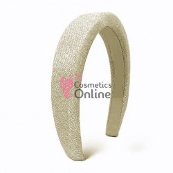 Bentita deosebita pentru par Hand Made BTP049CC - Crem cu fire sclipitoare